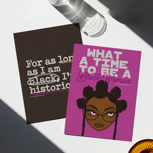 What A Time To Be A Black Woman Caramel | Matte Art Print