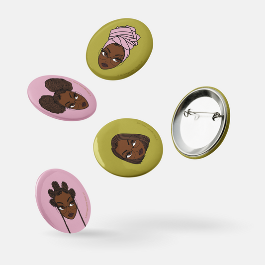 Unbothered Black Hottie | Pin Buttons