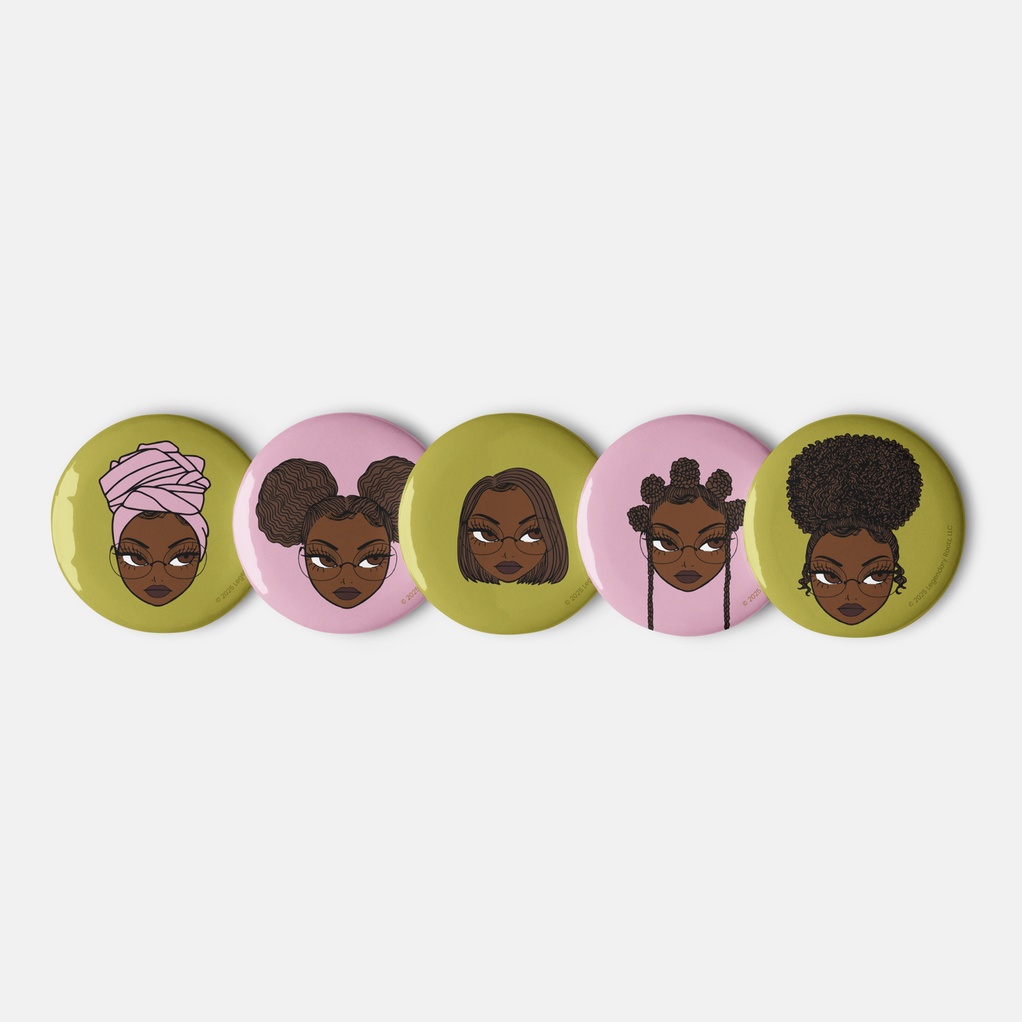 Unbothered Black Hottie | Pin Buttons