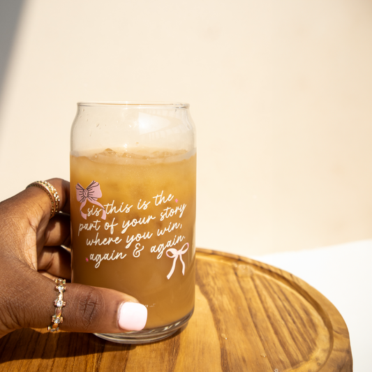 Sis Is Me | Clear Glass Cup