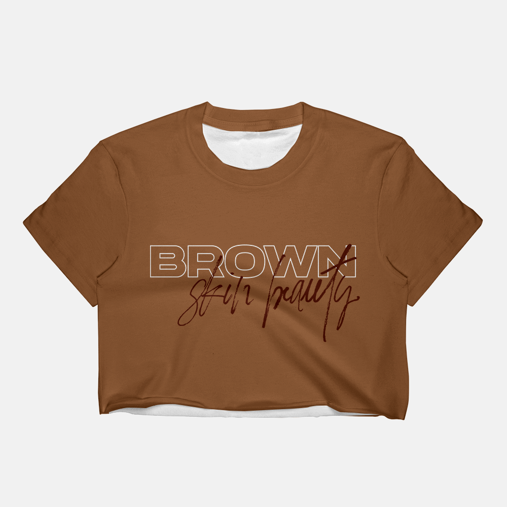 Brown Skin Beauty | Crop Tee