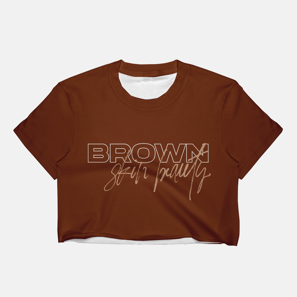 Brown Skin Beauty | Crop Tee