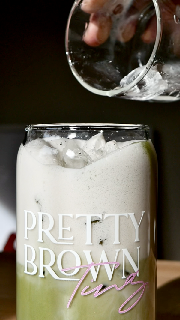 Pretty Brown Matcha Latte