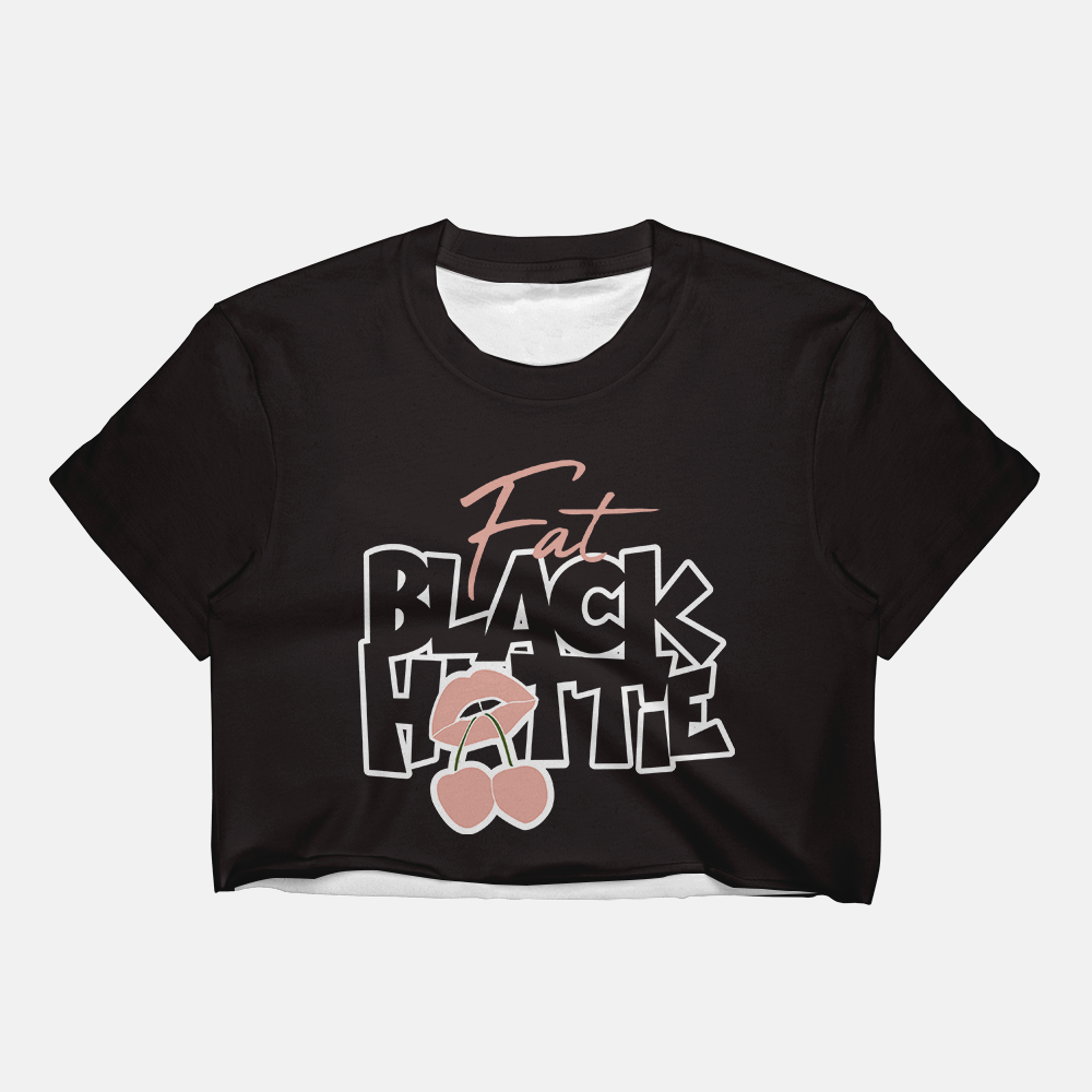 Fat Black Hottie | Crop Tee