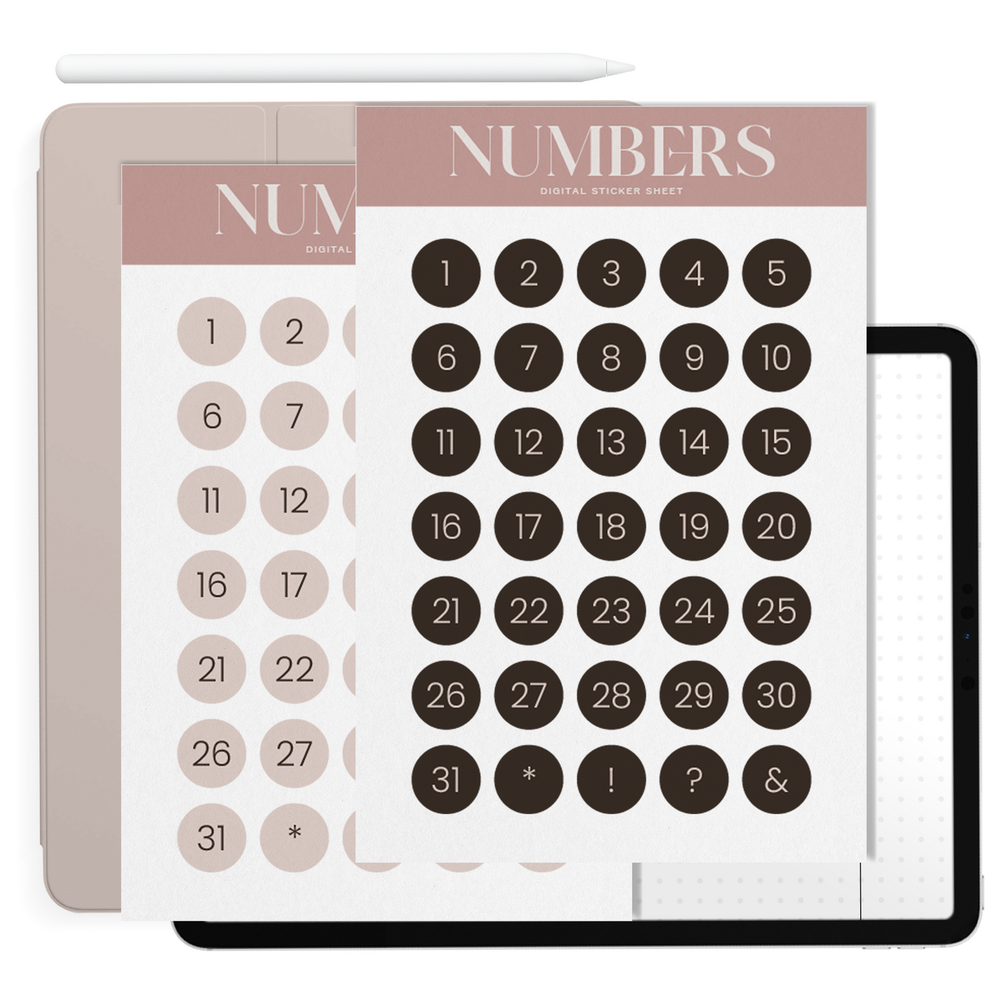 Numbers | Digital Sticker Pack