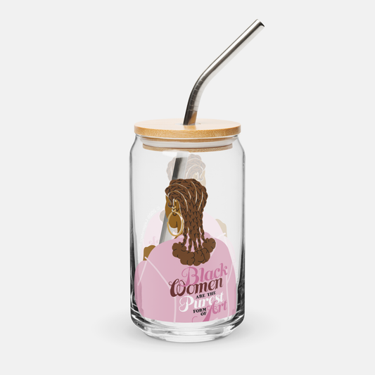 Black Women Are The Purest Form Of Art | Clear Glass Cup