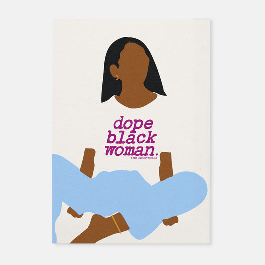 Dope Black Woman Caramel | Matte Art