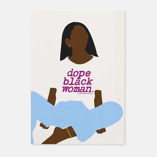 Dope Black Woman Chocolate | Matte Art