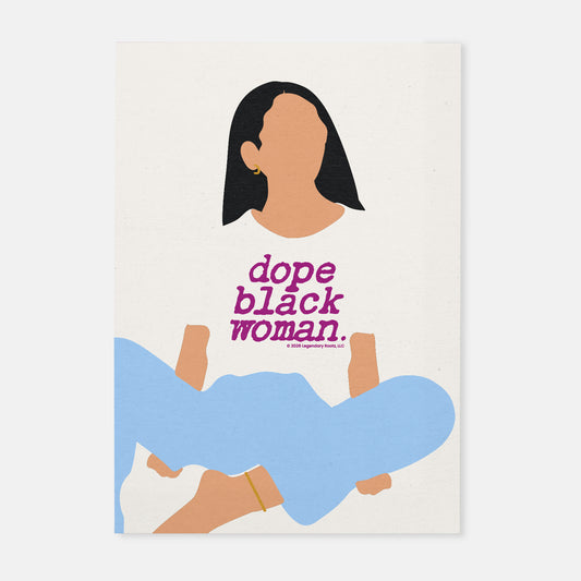 Dope Black Woman Stone | Matte Art