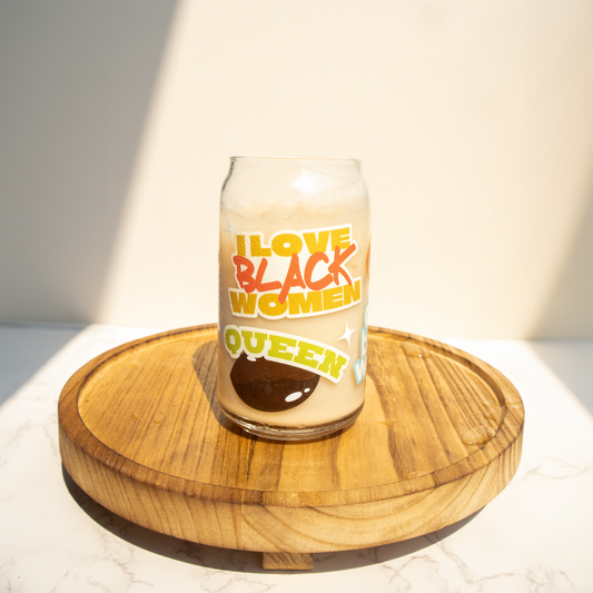 Black Pride | Clear Glass Cup