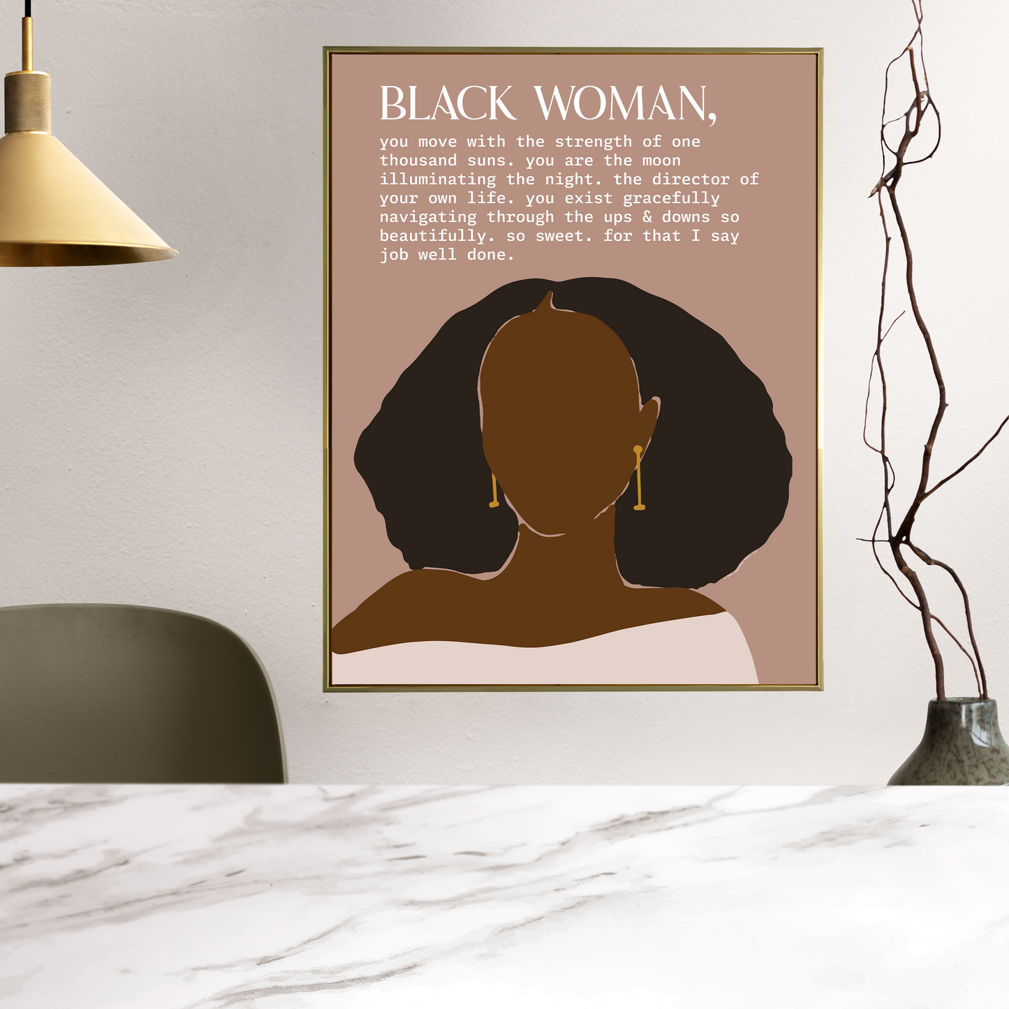 an ode to black women Matte Art Print