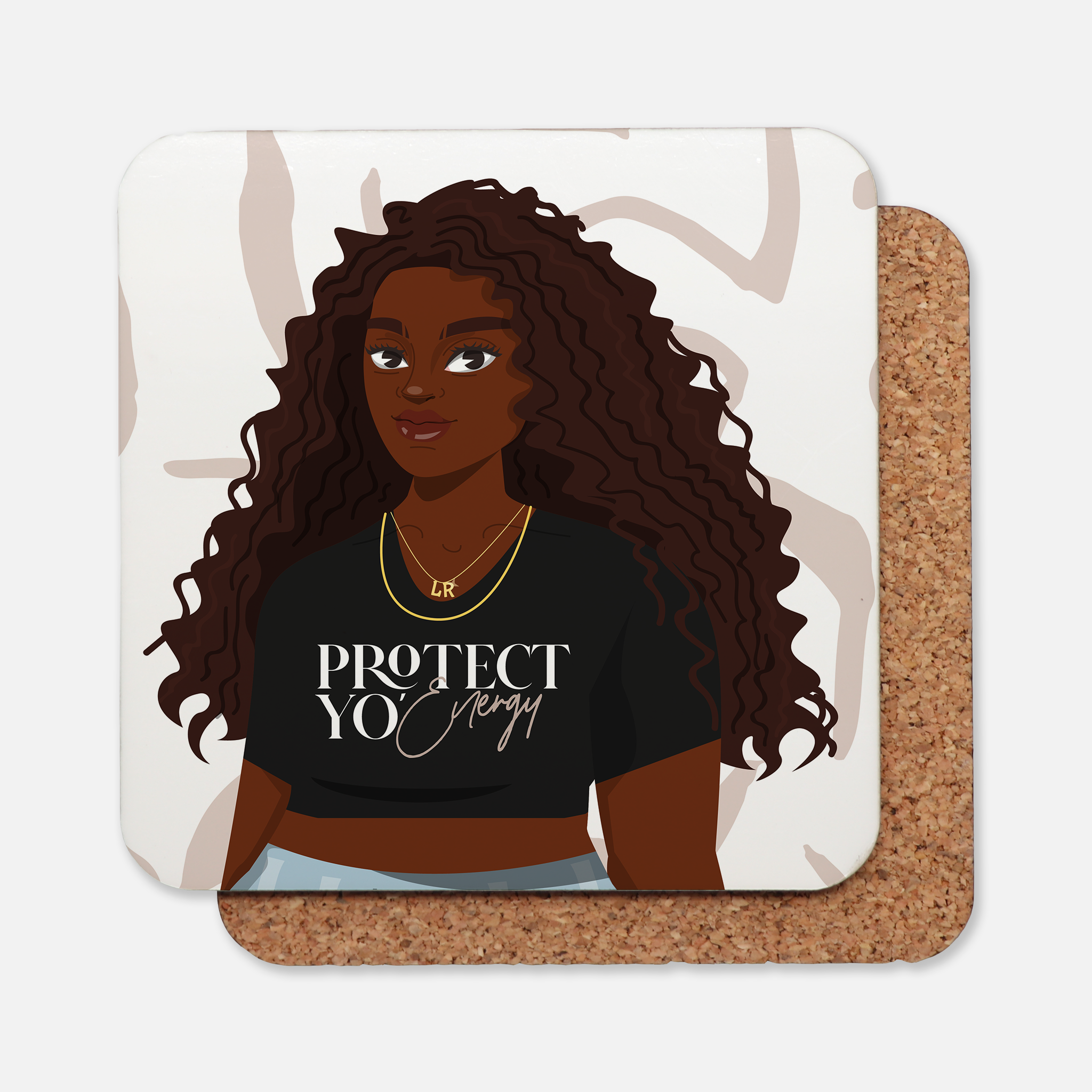 Black Sisterhood Curls | Coaster Set