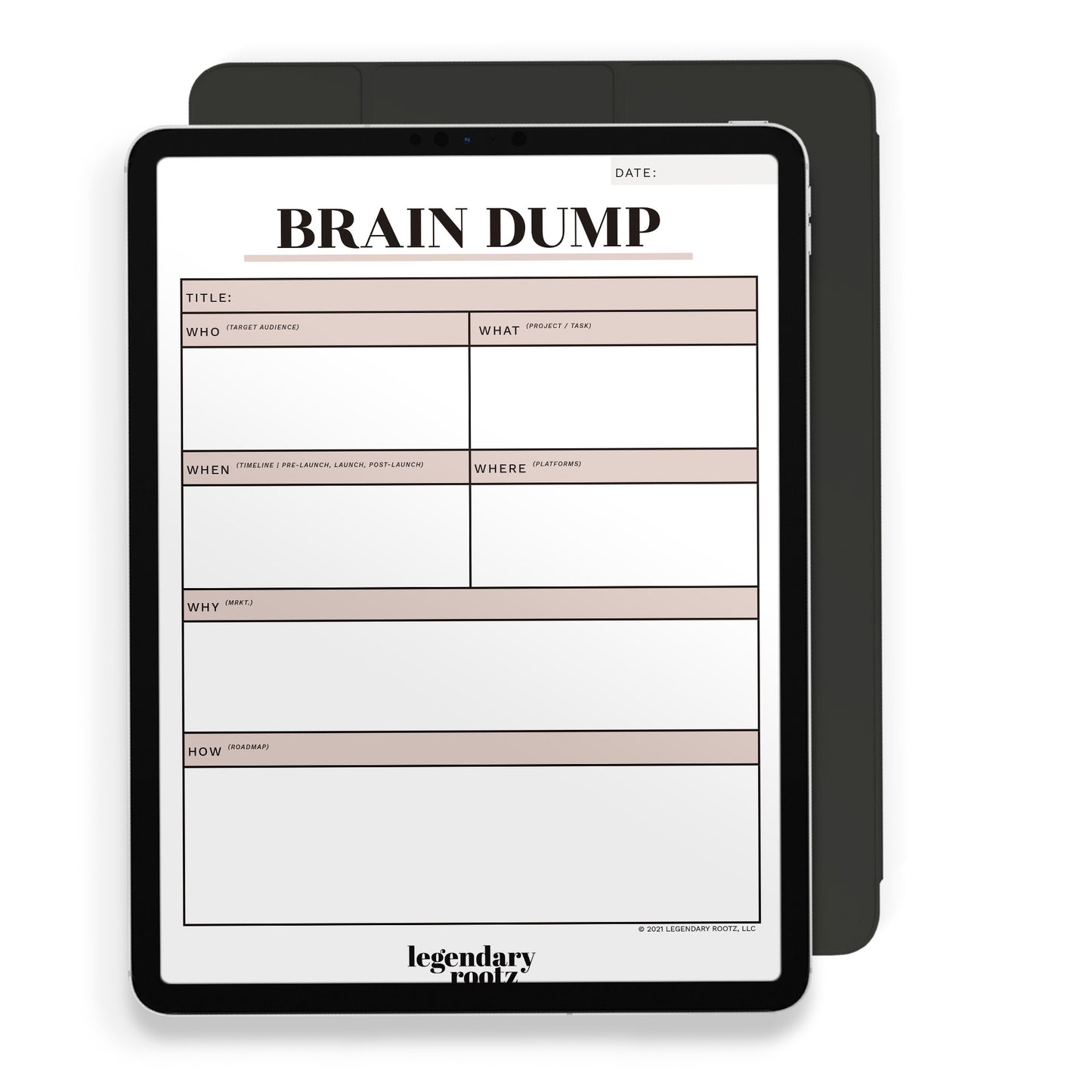 Brain Dump Digital Worksheet