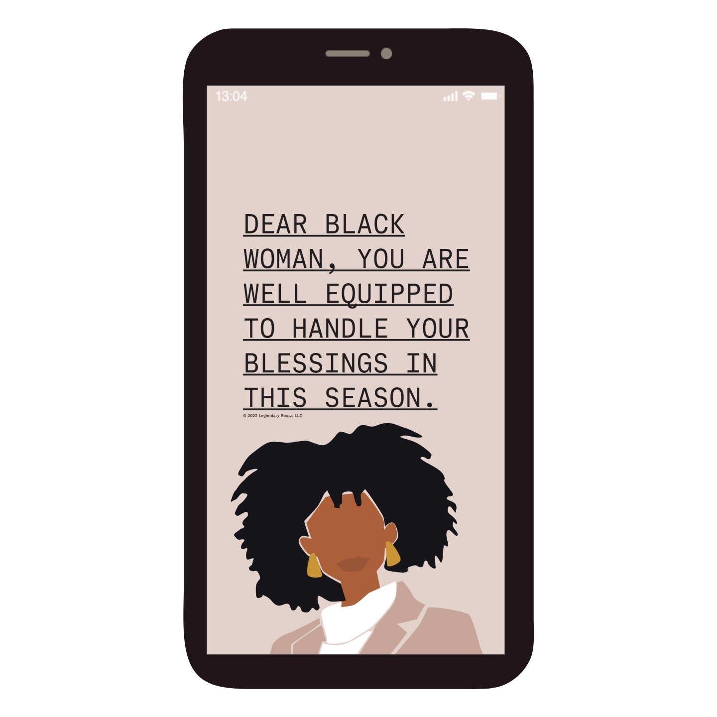 Dear Black Woman You Are Blessed | Wallpaper Pack