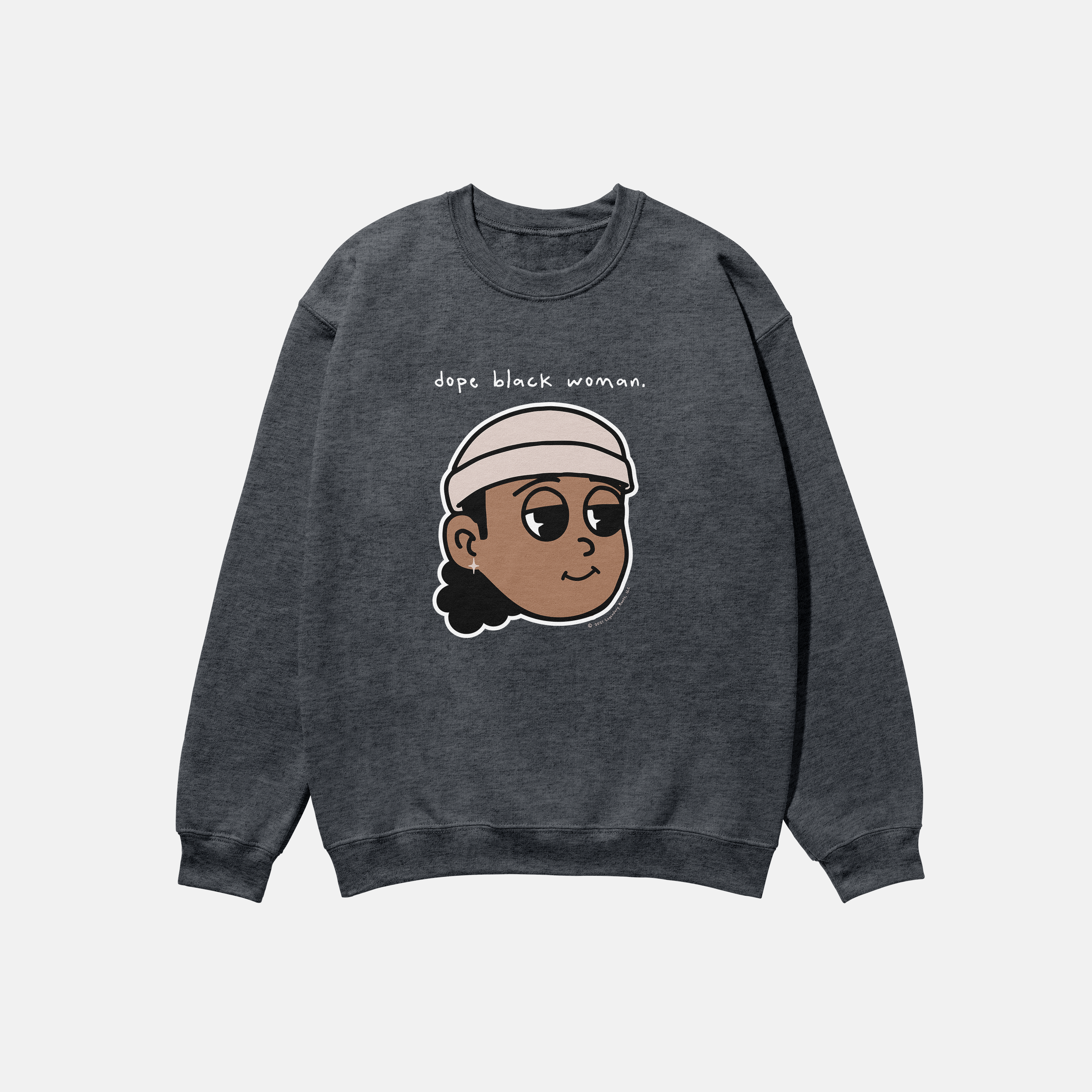 Dope Black Woman Caramel | Crewneck