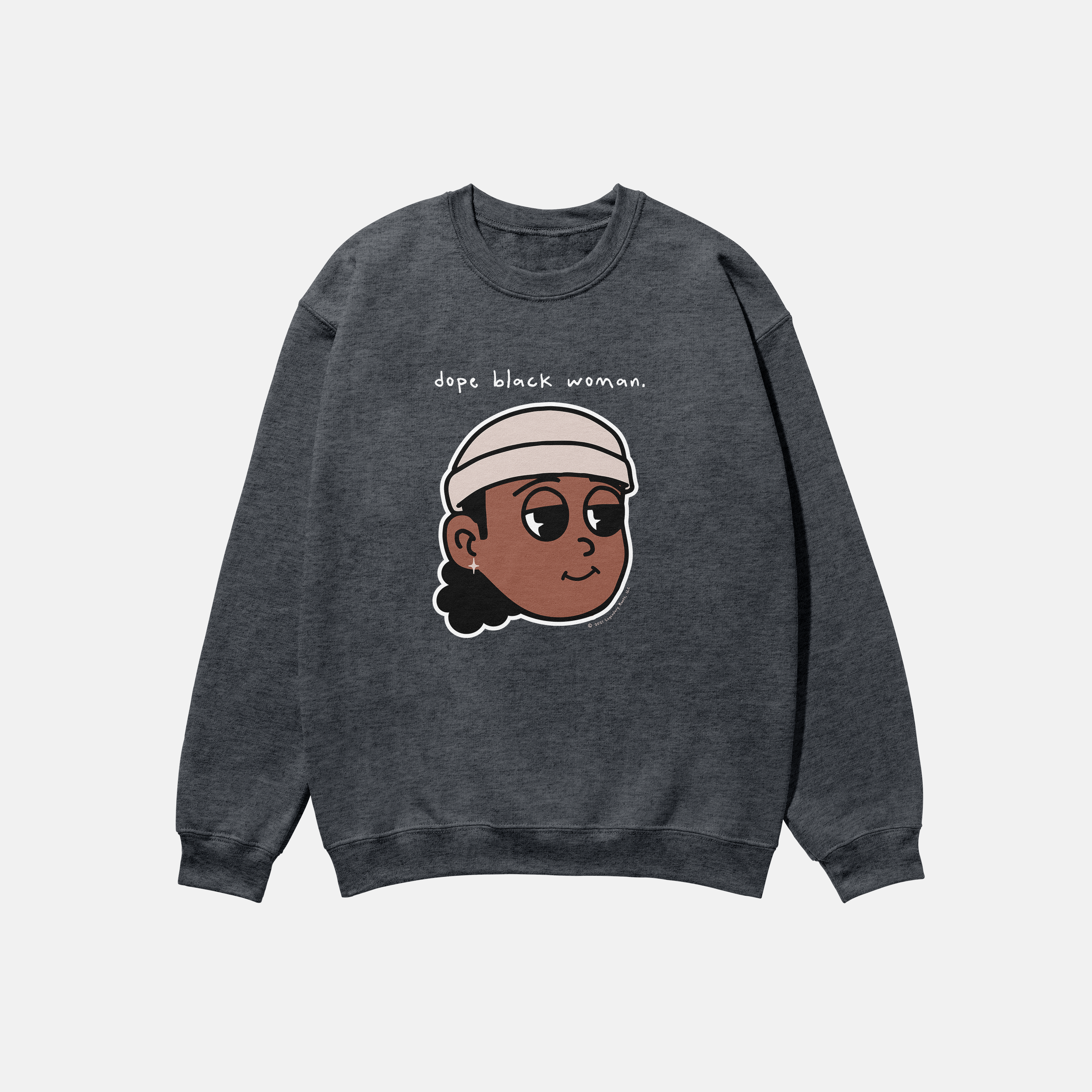 Dope Black Woman Chocolate | Crewneck