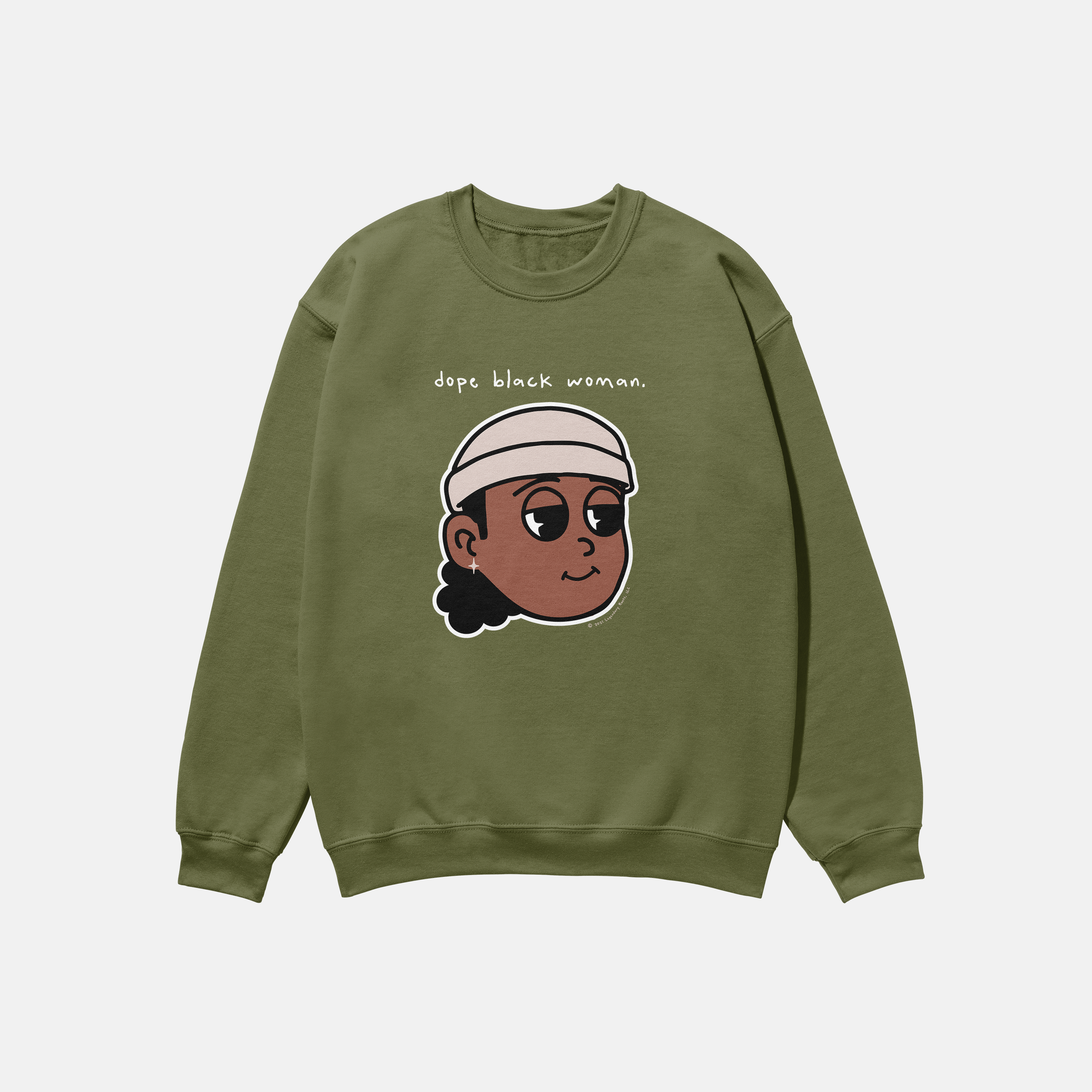 Dope Black Woman Chocolate | Crewneck
