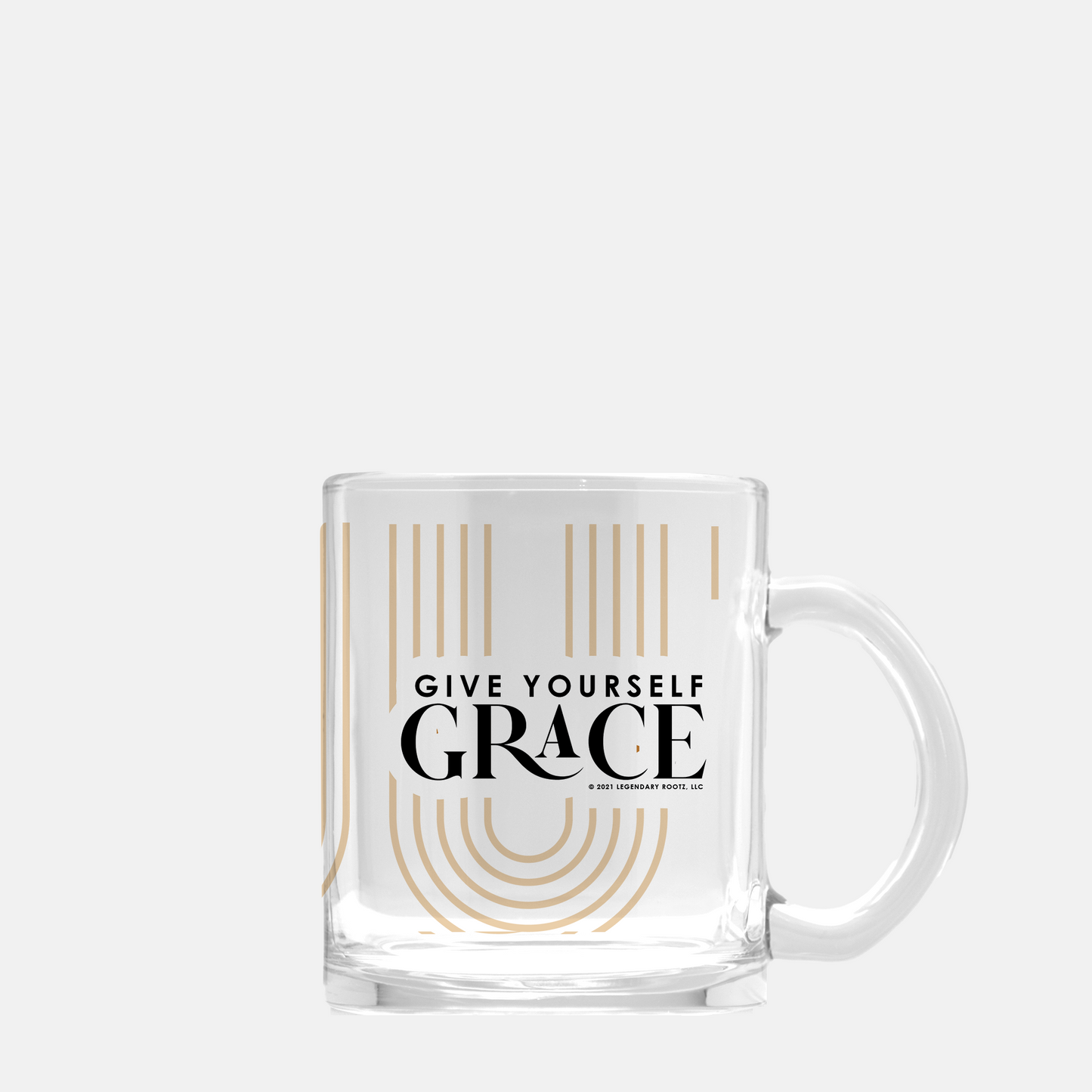 Give Yourself Grace | Clear Glass Mug