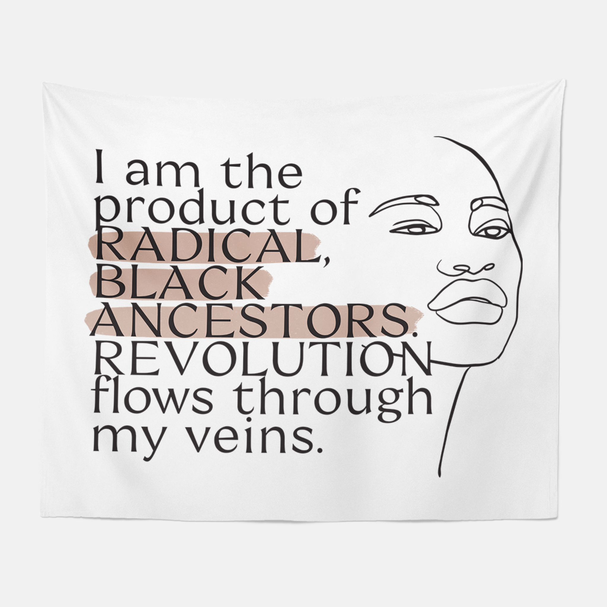 Radical Black Ancestors | White Tapestry