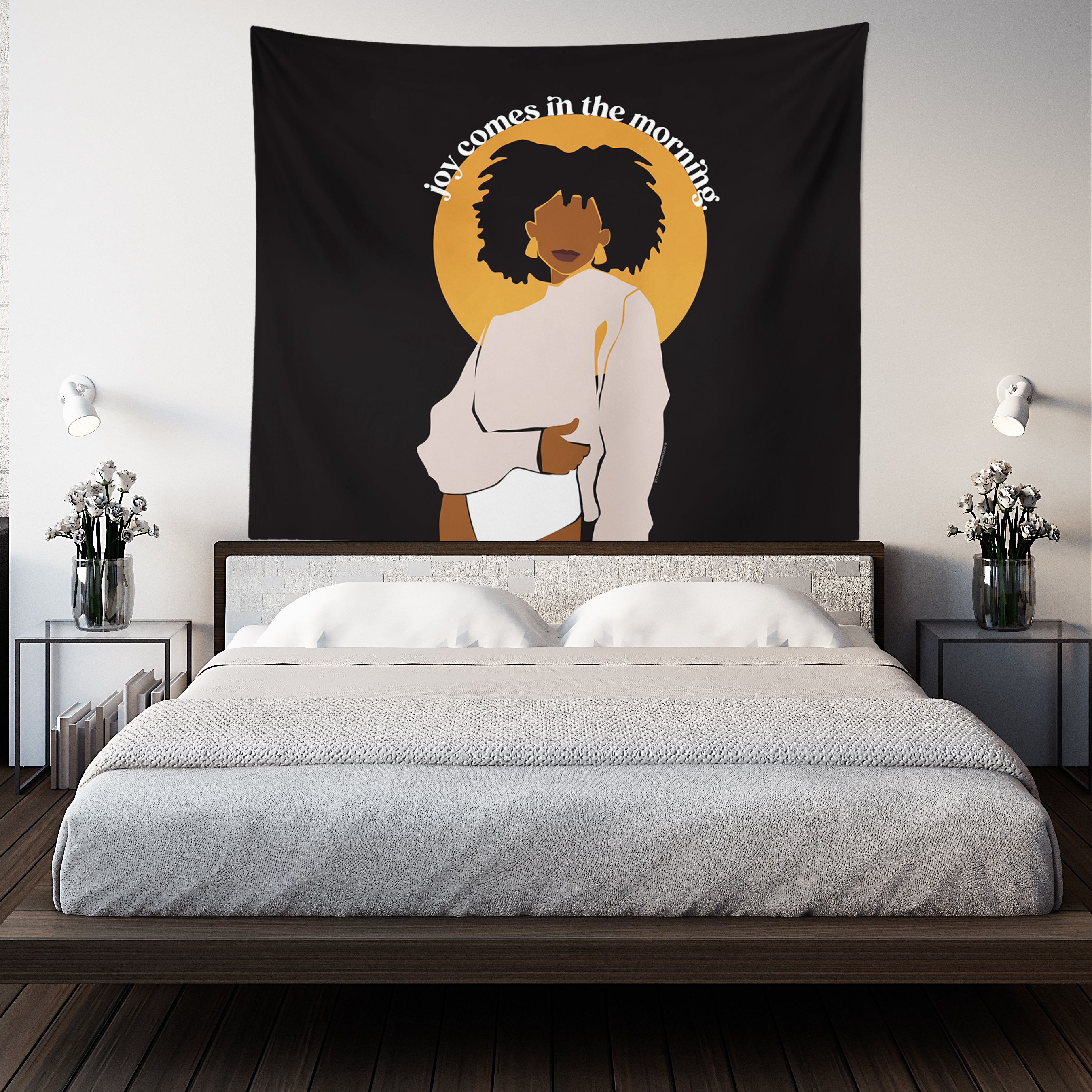 Joy Comes In The Morning Black | Tapestry