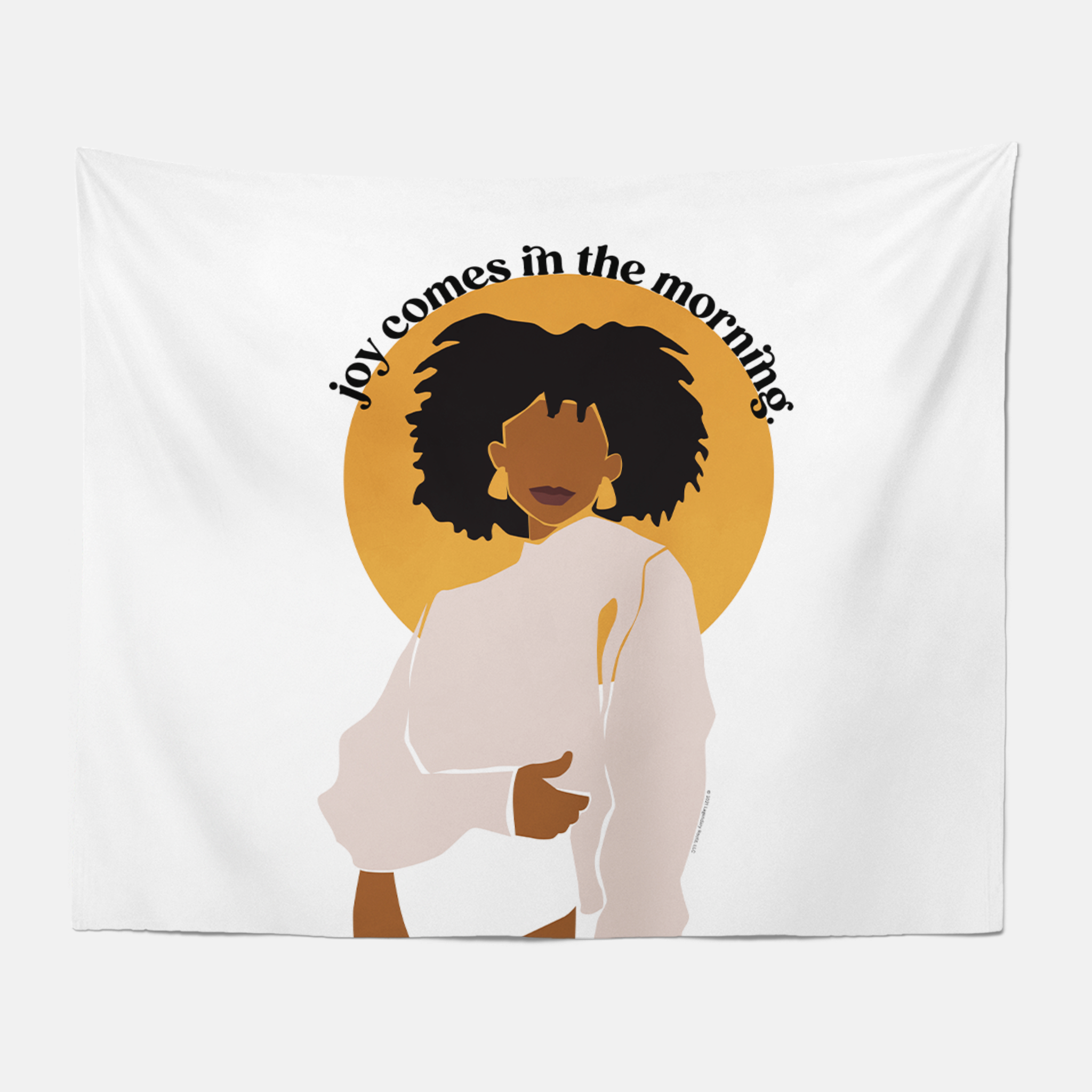 Joy Comes In The Morning White | Tapestry