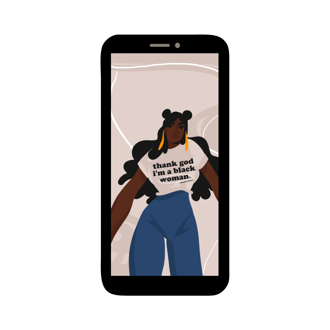 Thank God I'm A Black Woman | Wallpaper Pack - Legendary Rootz