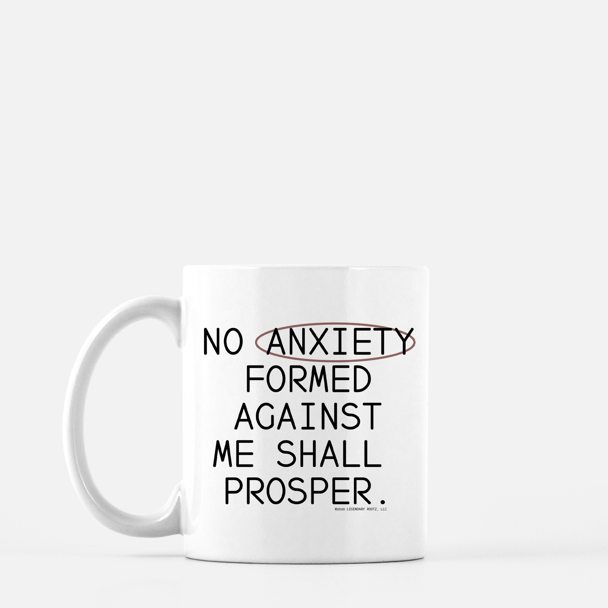 No Anxiety Formed Against Me Shall Prosper | Mug