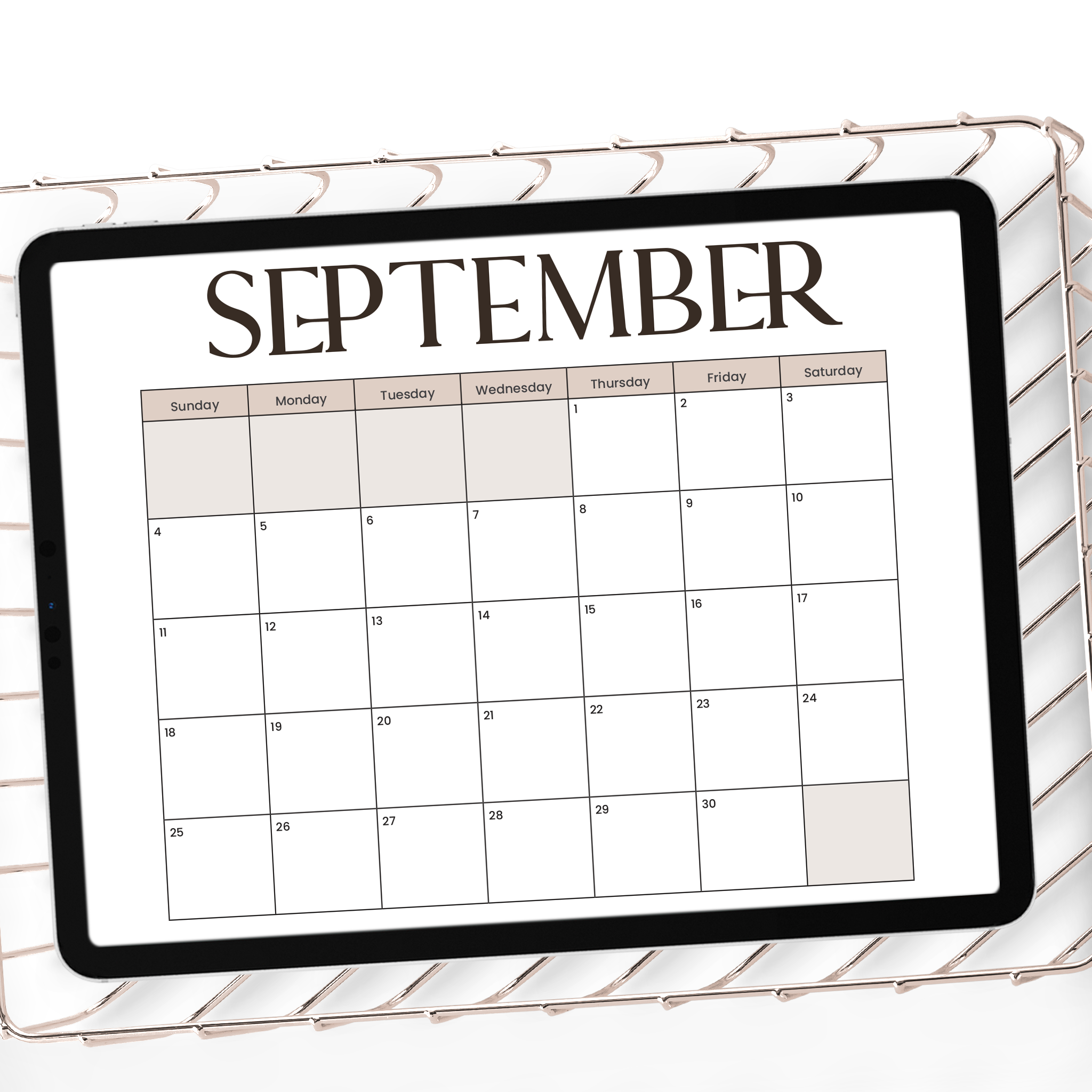 September Digital Goal Planner Bundle