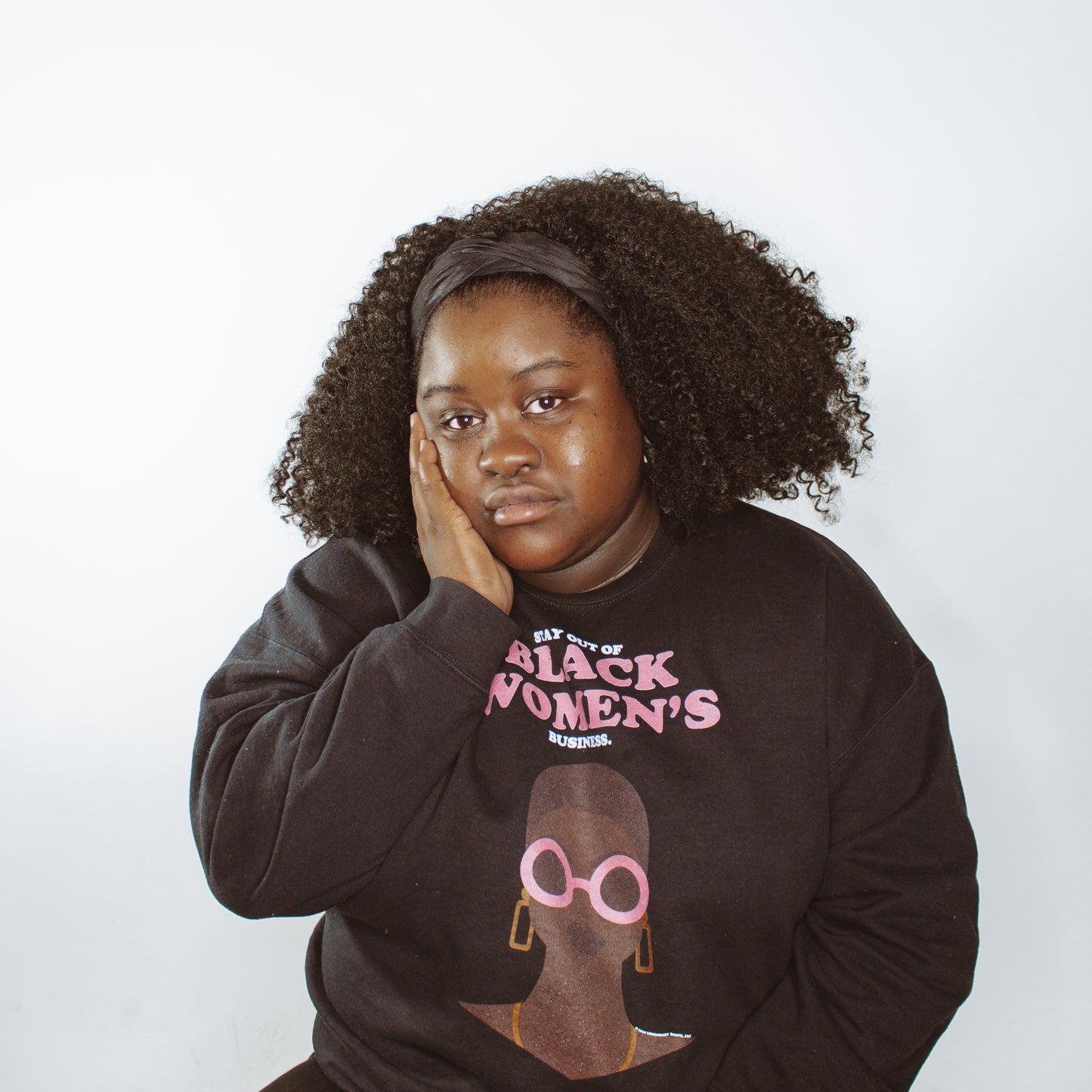 Stay Out Of Black Women's Business | Crewneck