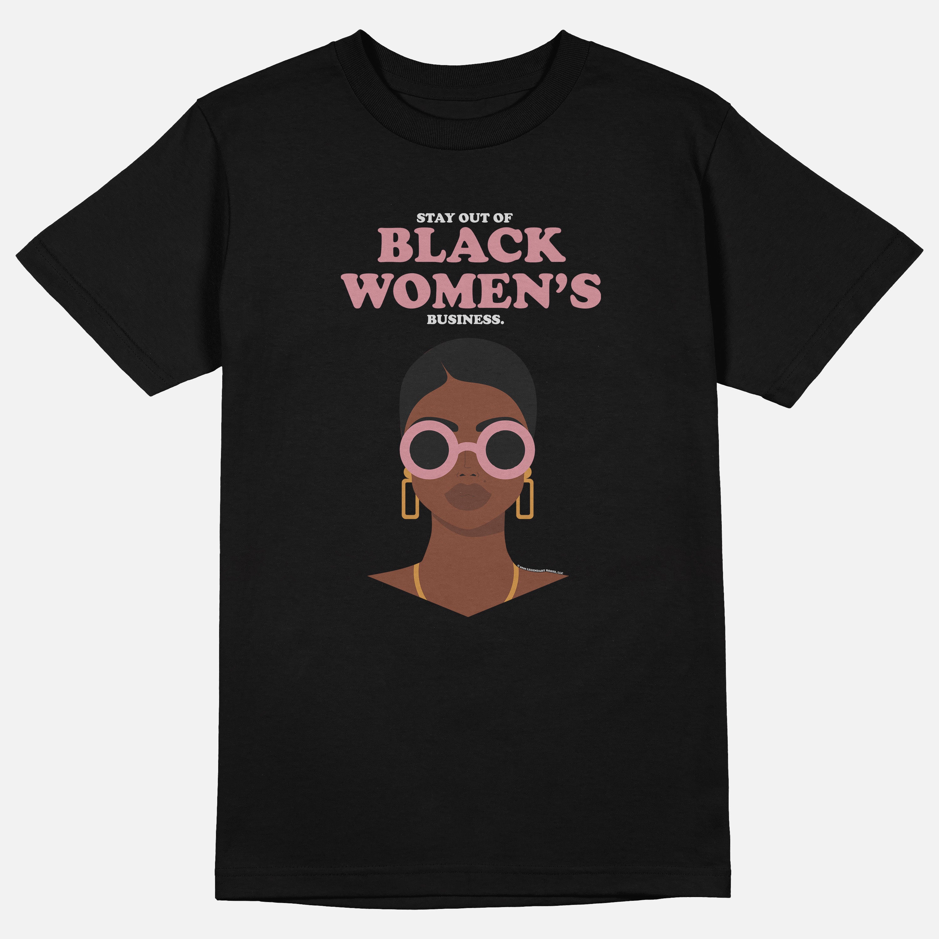Stay Out Of Black Women's Business Caramel | Tee
