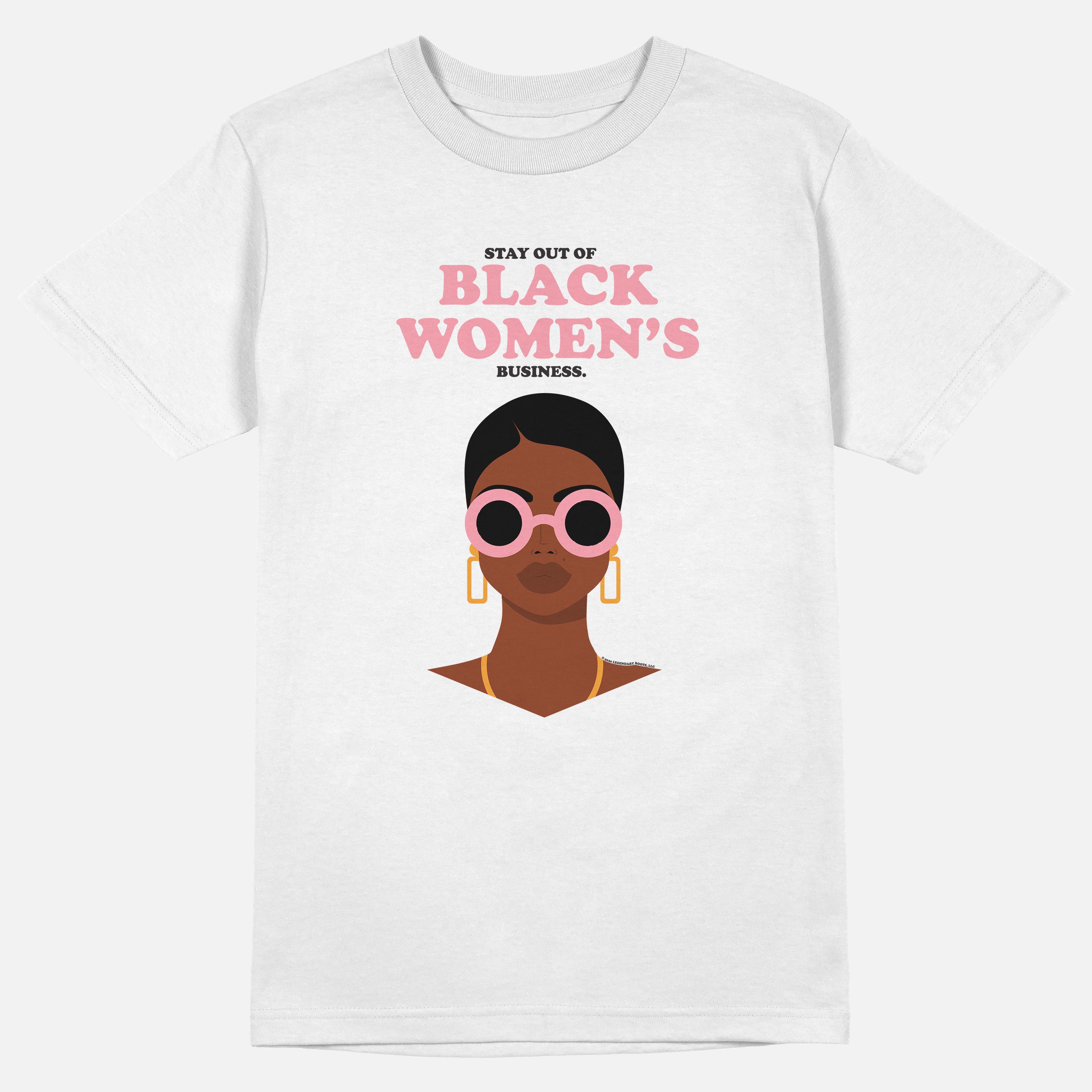 Stay Out Of Black Women's Business Caramel | Tee