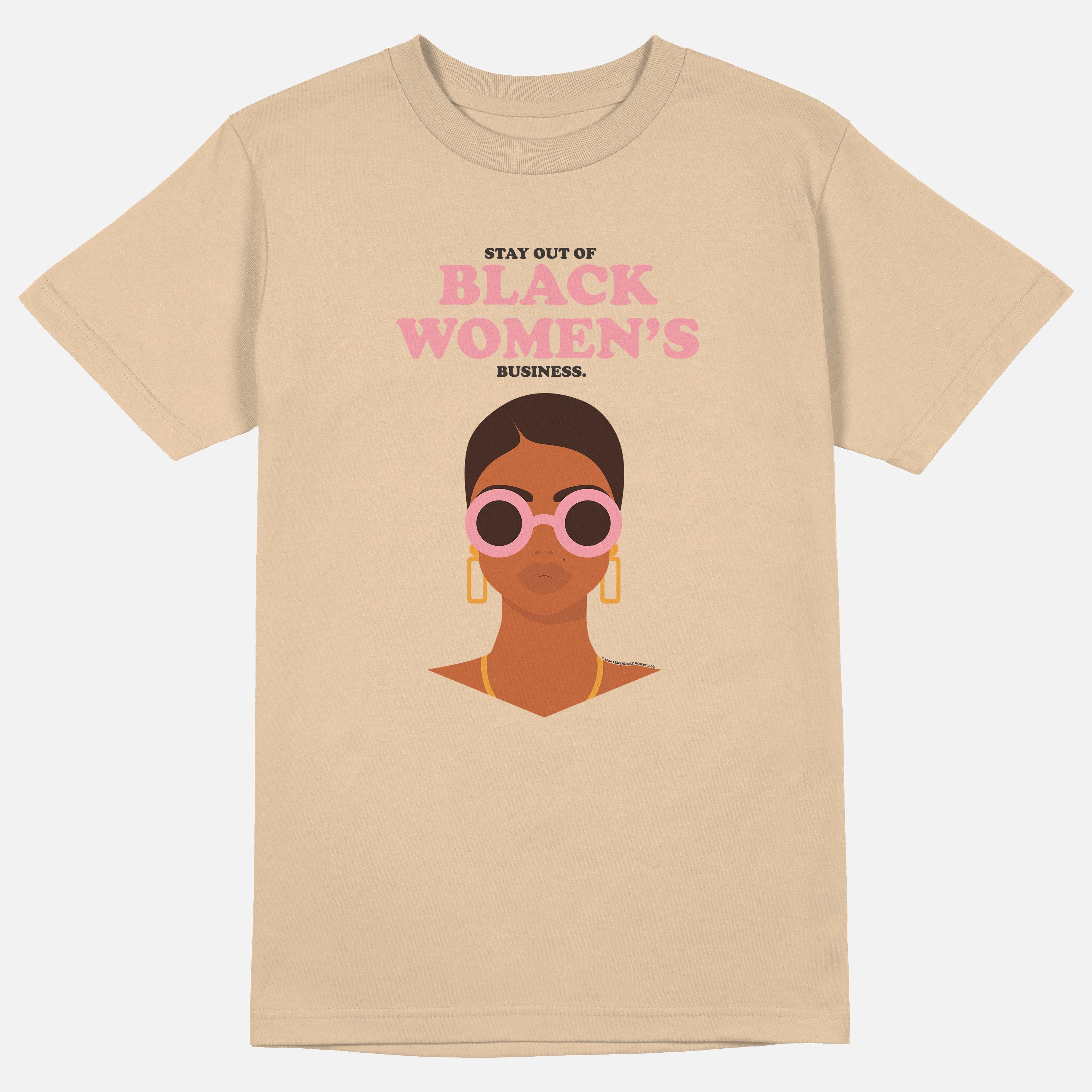 Stay Out Of Black Women's Business Stone | Tee