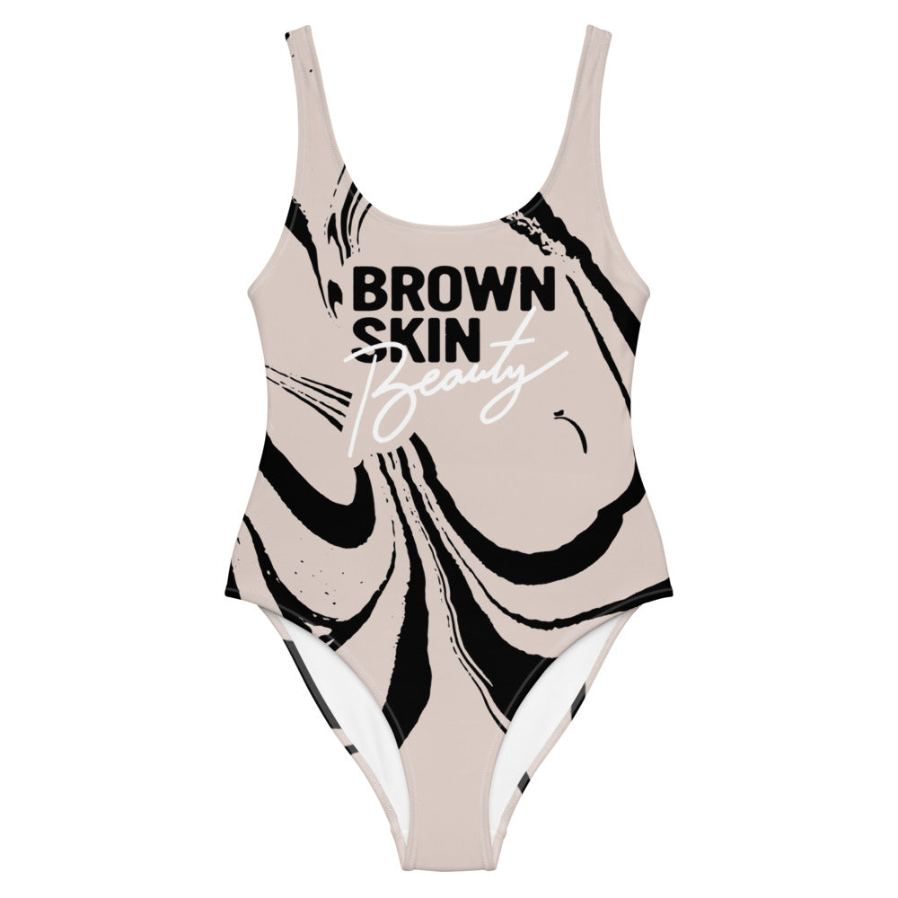 Brown Skin Beauty Blush | One-Piece Swimsuit