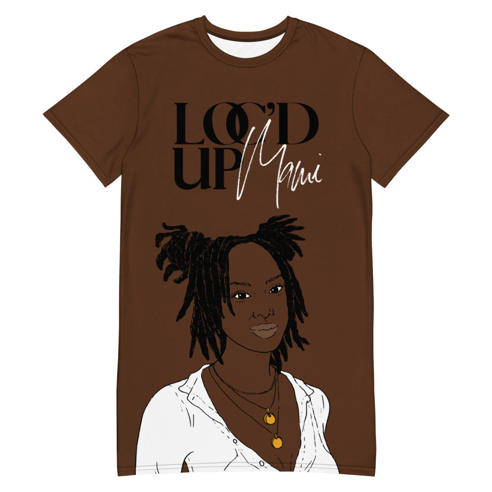 Loc'd Up Mami Chocolate | T-Shirt Dress